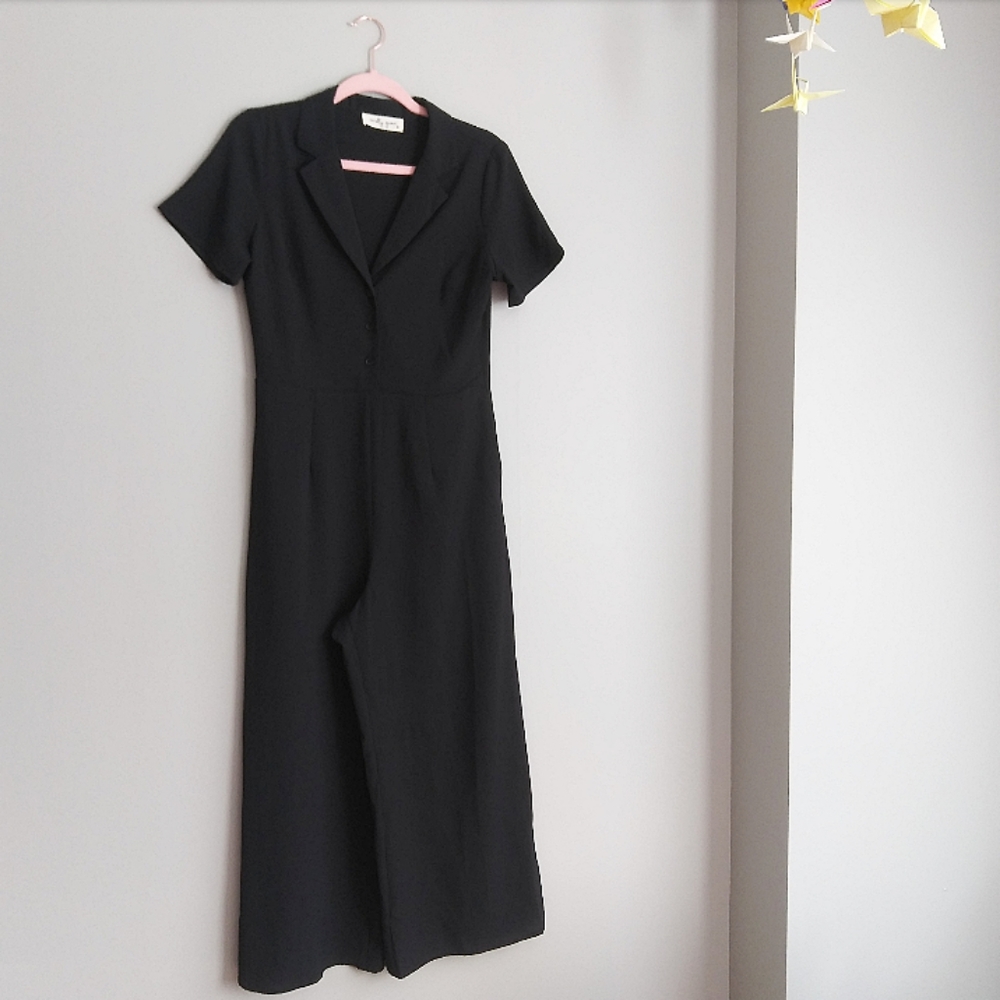 Molly Green Collared Jumpsuit